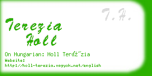 terezia holl business card